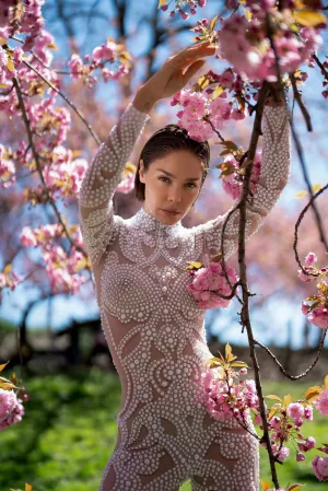 Pleiadian Pearled Catsuit