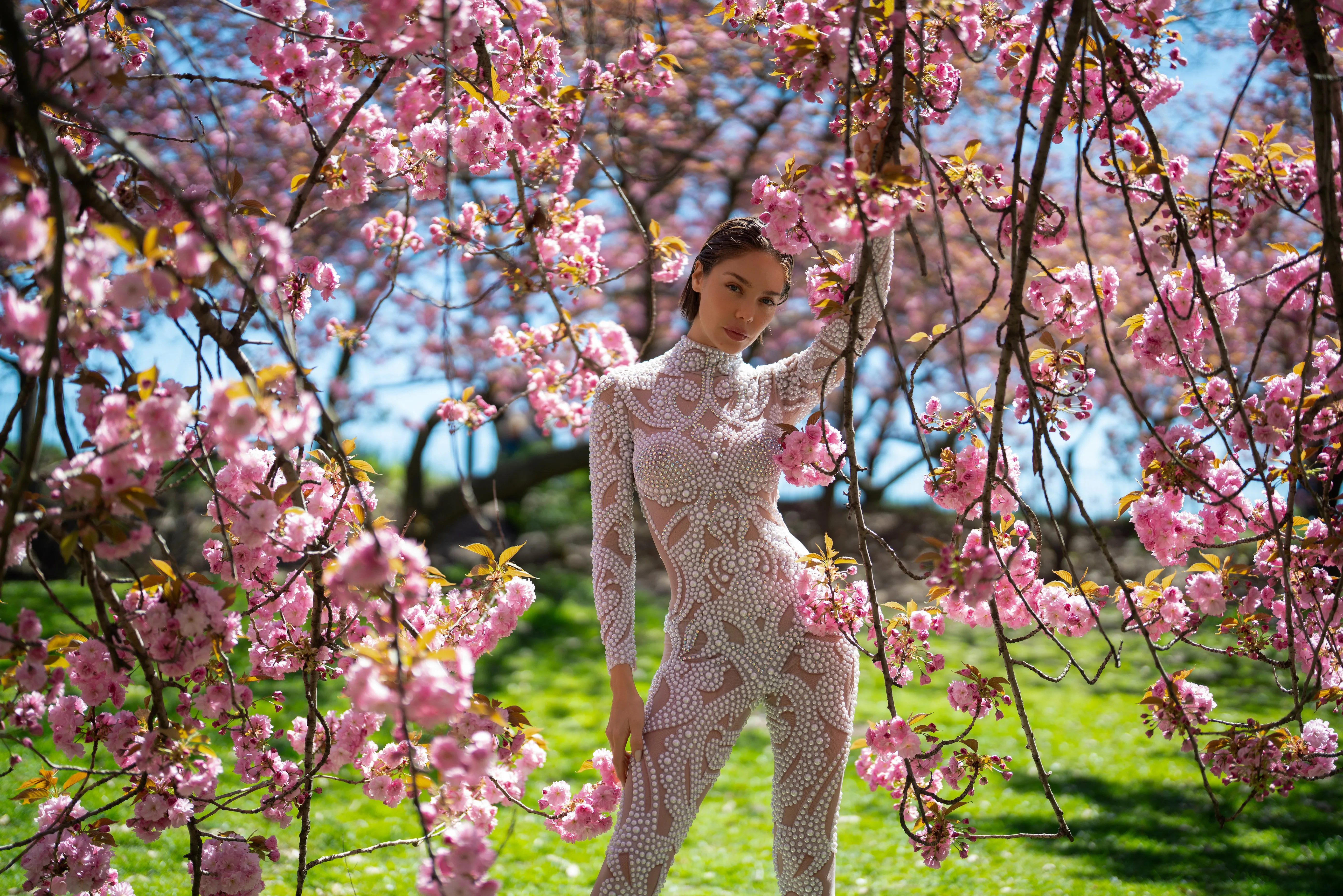 Pleiadian Pearled Catsuit