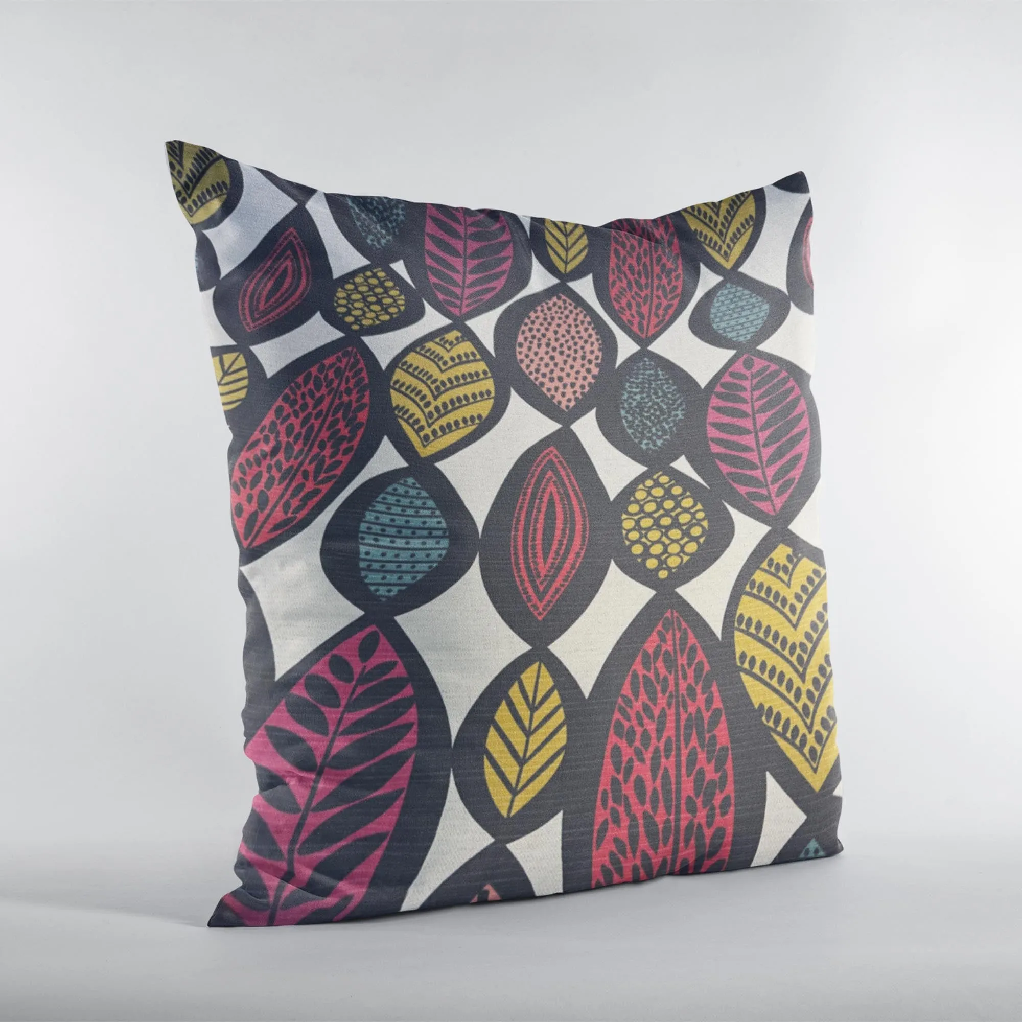 Plutus Multicolor Autumn Breeze Floral Luxury Throw Pillow