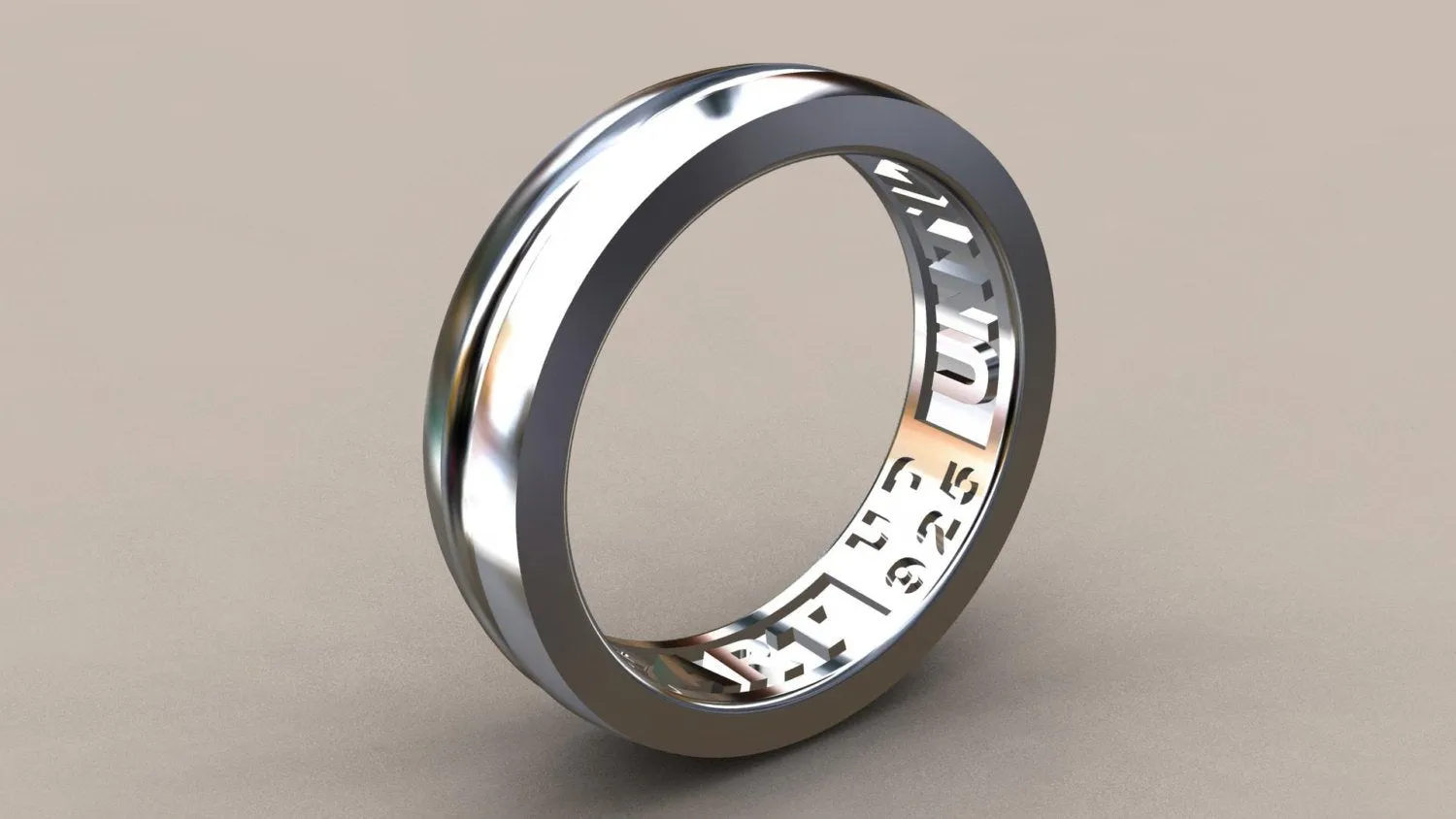 Polished Sterling Silver 6mm Interior Message Wedding Band