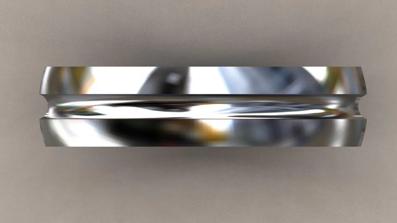 Polished Sterling Silver 6mm Interior Message Wedding Band
