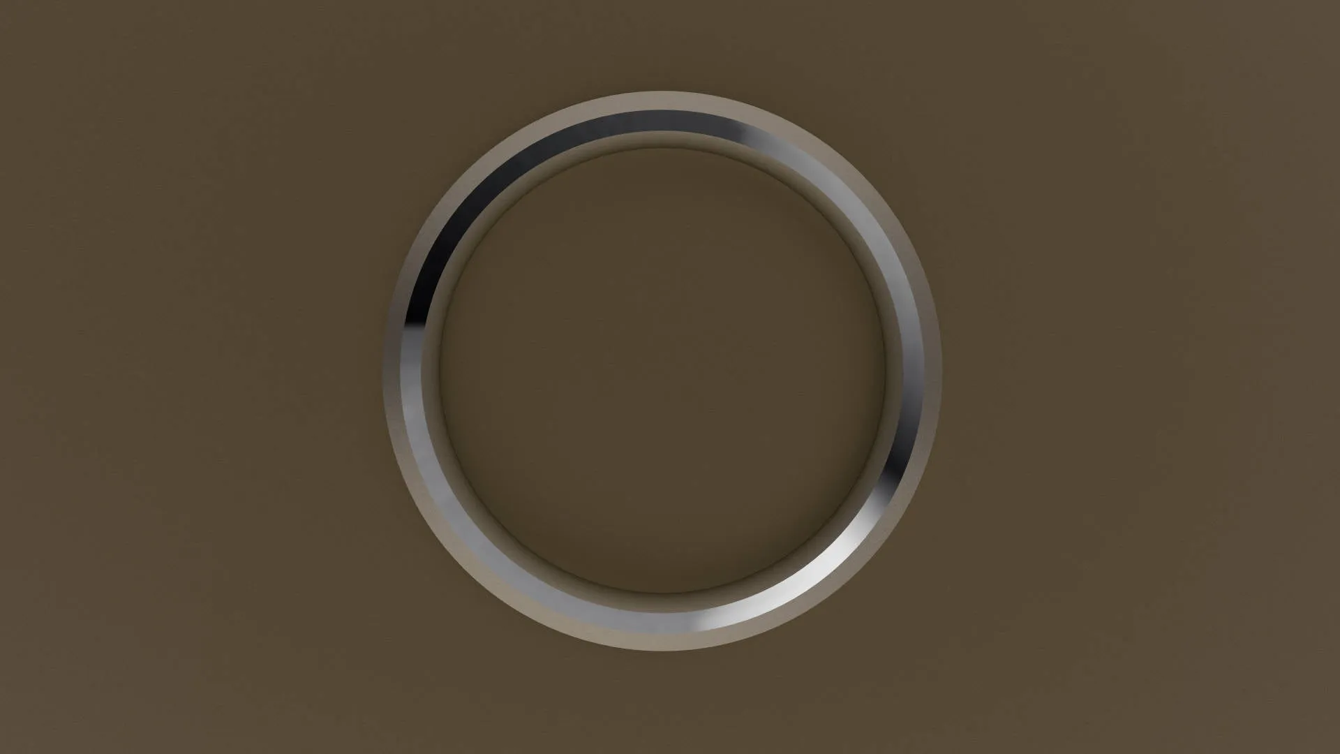 Polished White Gold 4mm Beveled Edge Wedding Band