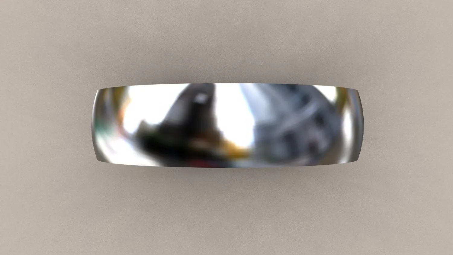 Polished White Gold 6mm Interior Message Wedding Band