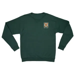 Quilt Patch Crewneck (Forest)