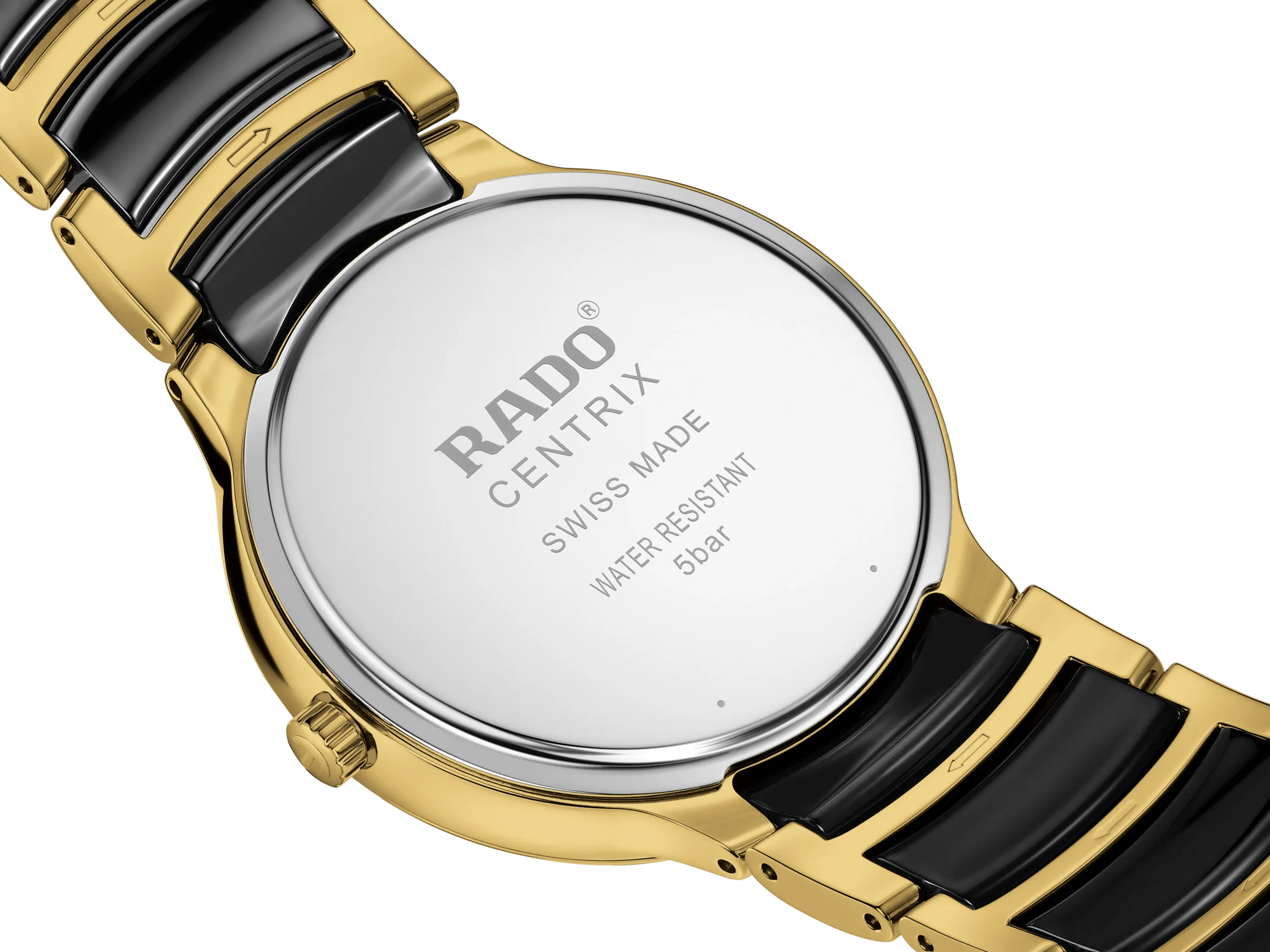 RADO Centrix Diamonds 39.5mm Gold-Black Men's Watch R30022742