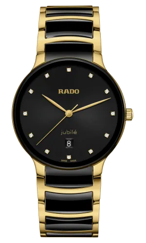 RADO Centrix Diamonds 39.5mm Gold-Black Men's Watch R30022742