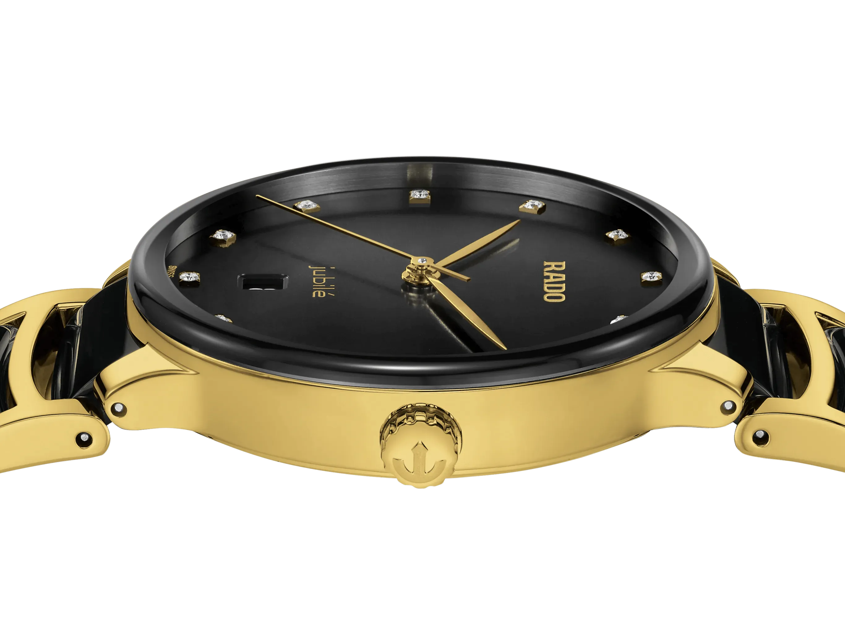 RADO Centrix Diamonds 39.5mm Gold-Black Men's Watch R30022742