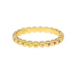 Rainbow Sapphire Bead Band
