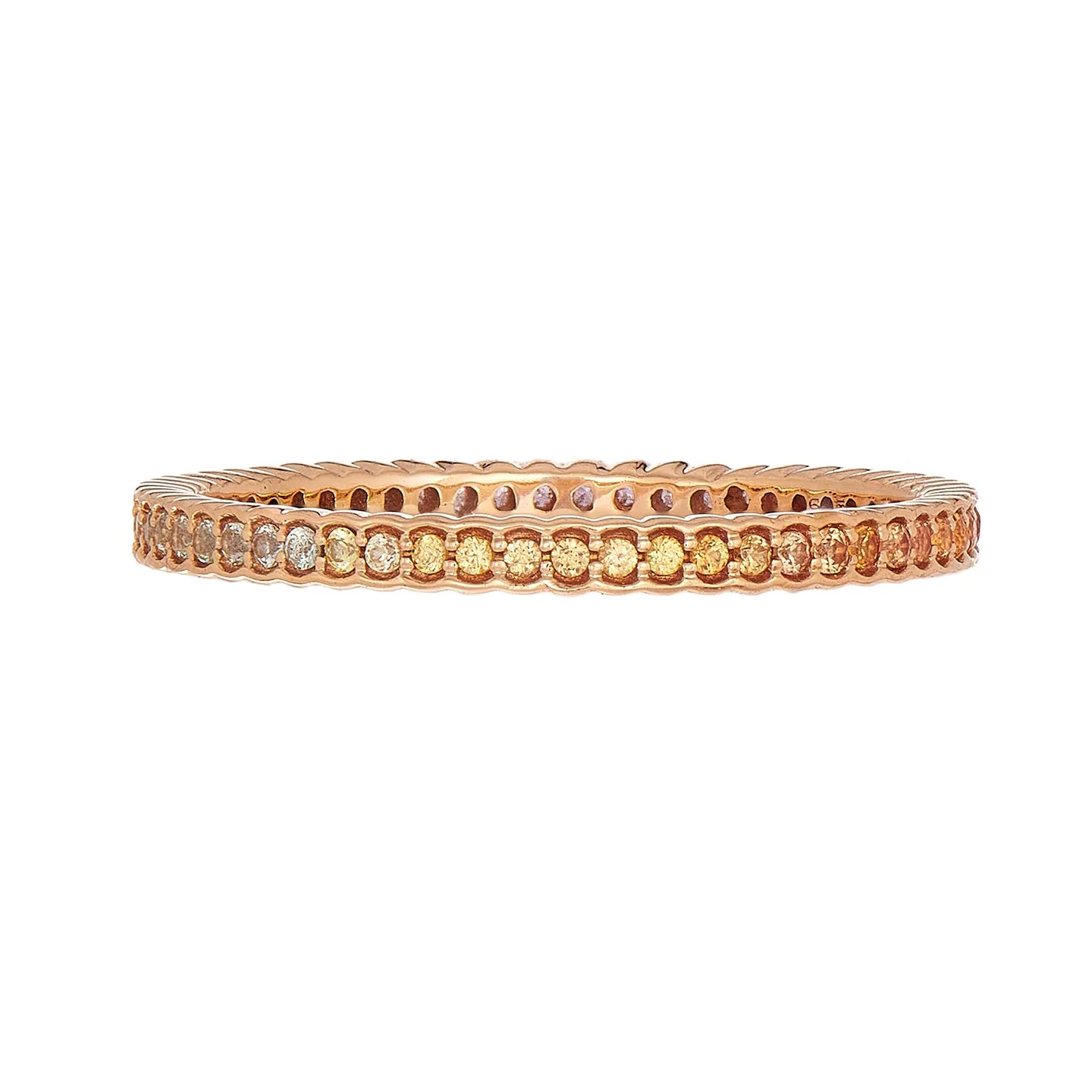 Rainbow Sapphire Scallop Band
