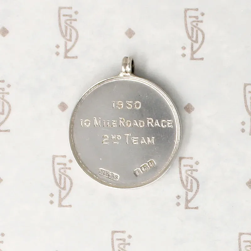 Refined "Road Race" Sterling Fob with Laurels