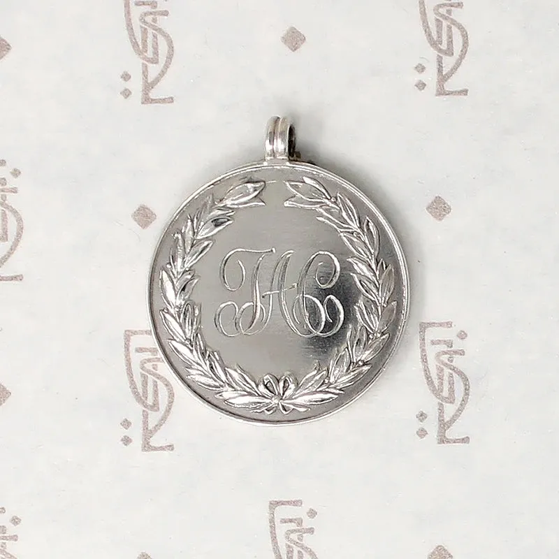 Refined "Road Race" Sterling Fob with Laurels