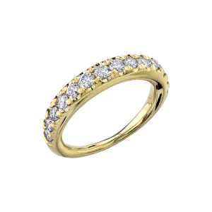 Rising Tusk Ring with Ascending French Cut Diamonds
