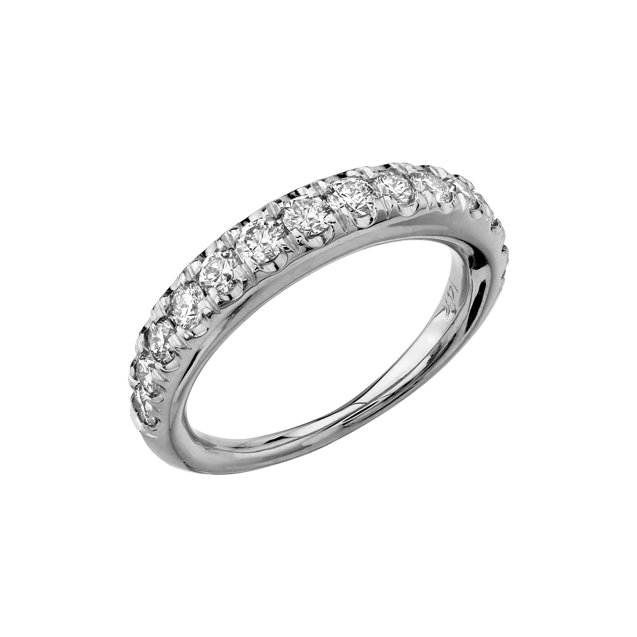 Rising Tusk Ring with Ascending French Cut Diamonds