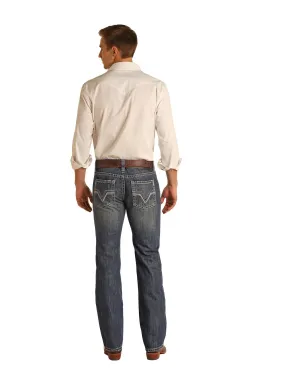 ROCK & ROLL DENIM VINTAGE ROPE STITCH PISTOL MENS JEAN