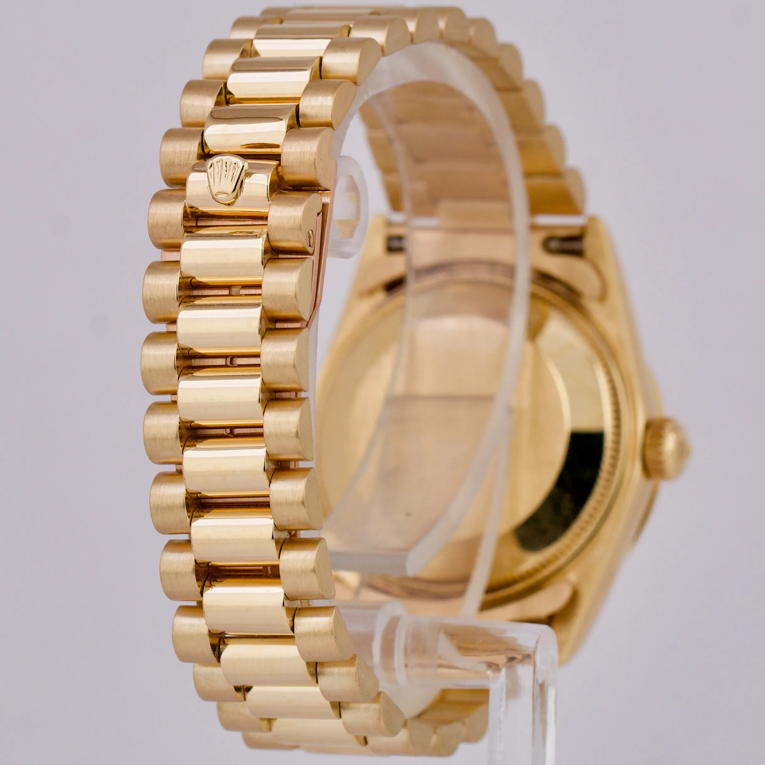 Rolex DateJust President 31mm CHAMPAGNE 18K Yellow Gold Fluted Watch 68278