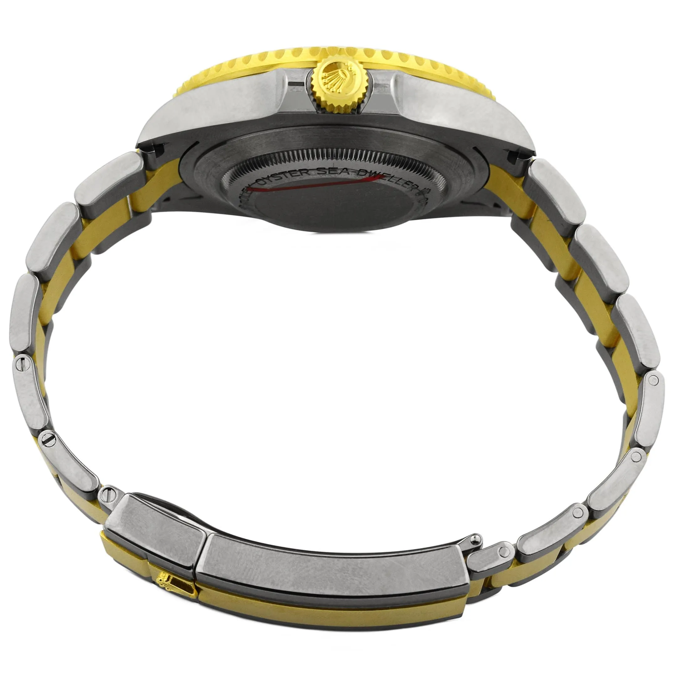 Rolex Men's Sea-Dweller 18K Yellow Gold & Steel 43mm Black Dot Dial Watch Reference #: 126603