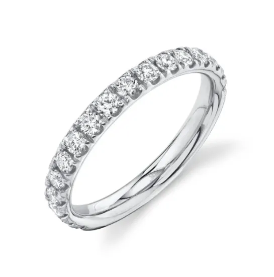 Rounded Diamond Pave Band (3 mm)