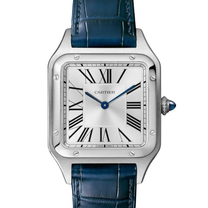Santos-Dumont Large Steel Watch