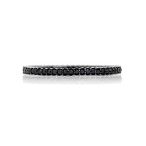 Scallop Black Diamond Band