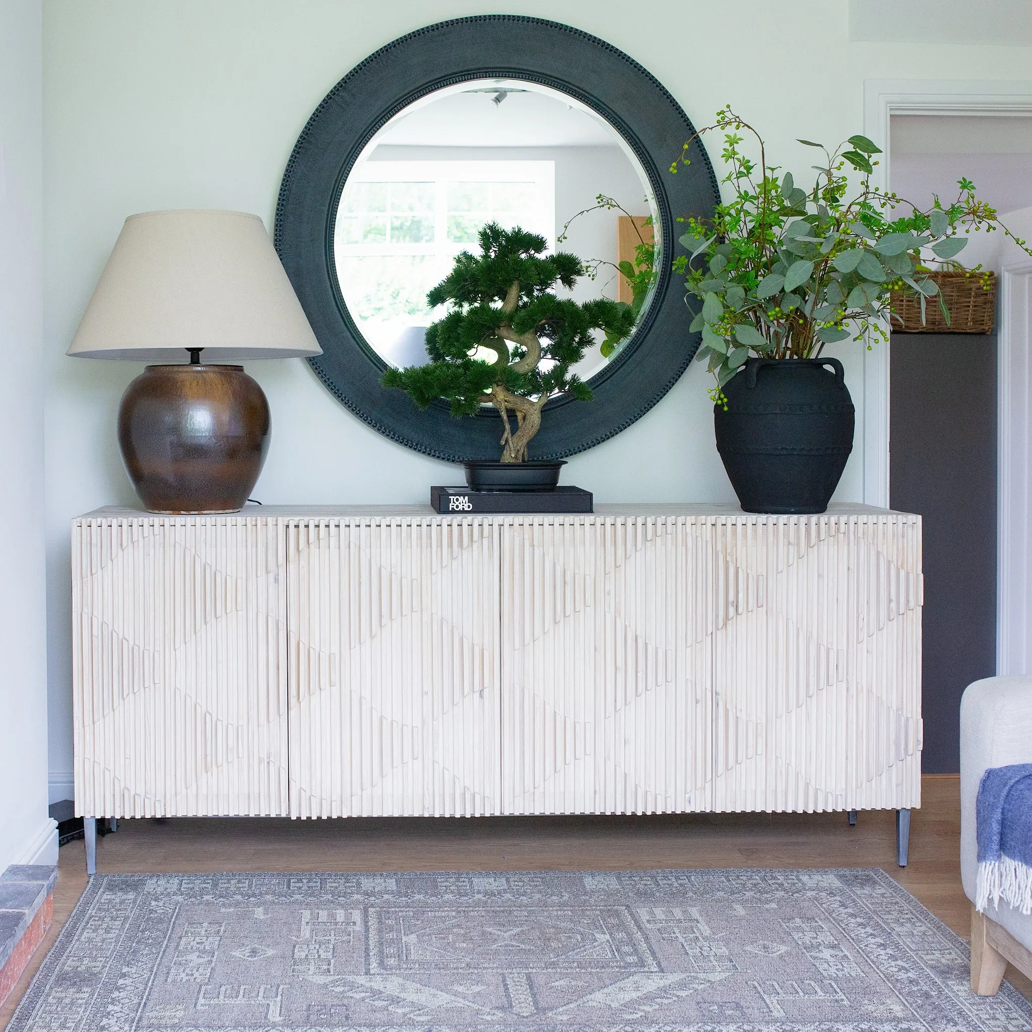 Scandi Grey Wash Sideboard