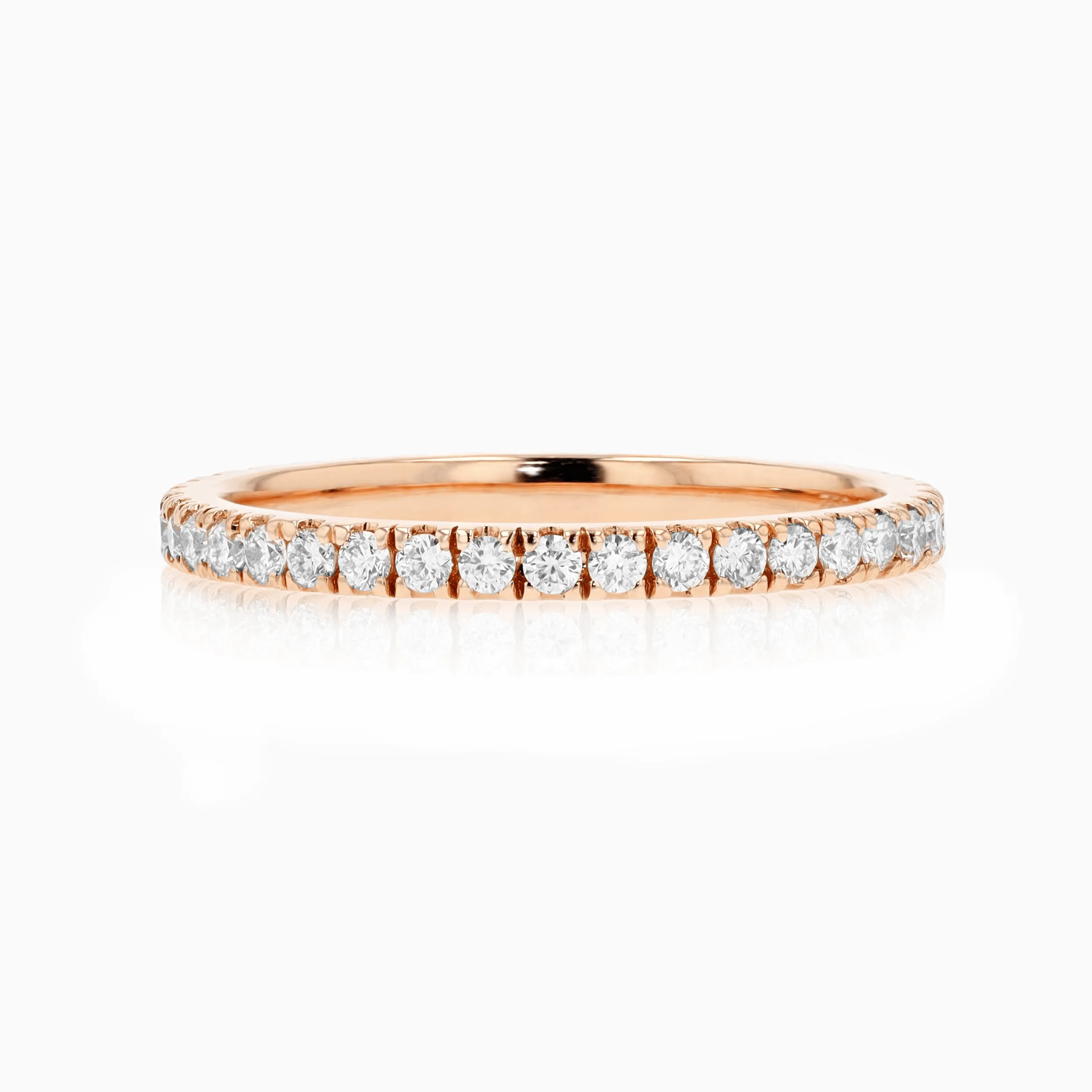 Seamless XS Eternity Ring, 18K Rose Gold and Diamonds (0.52ct. ct.)