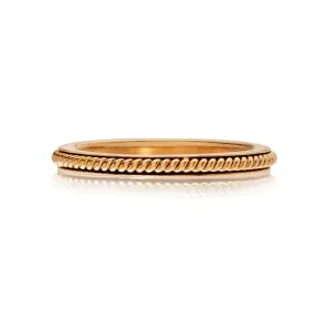 Sethi Couture 18k Yellow Gold Sona Channel Rope Band - Size 6