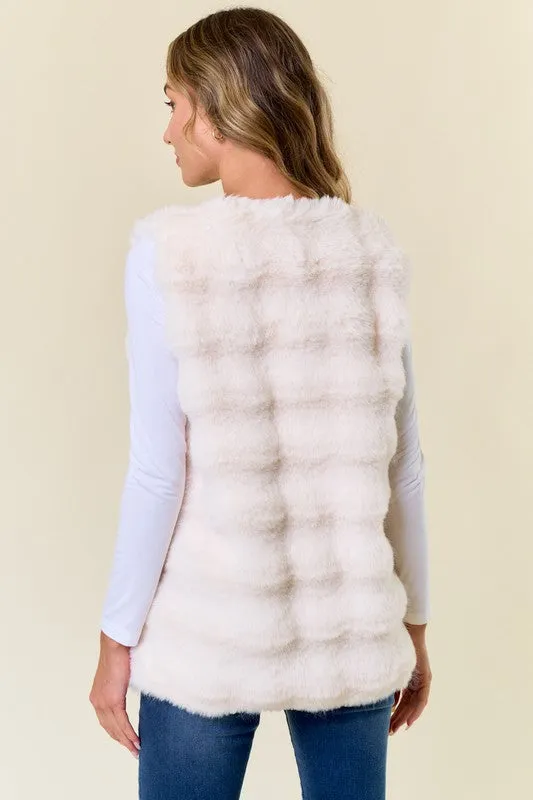 Shield Faux Fur Vest