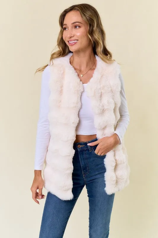 Shield Faux Fur Vest