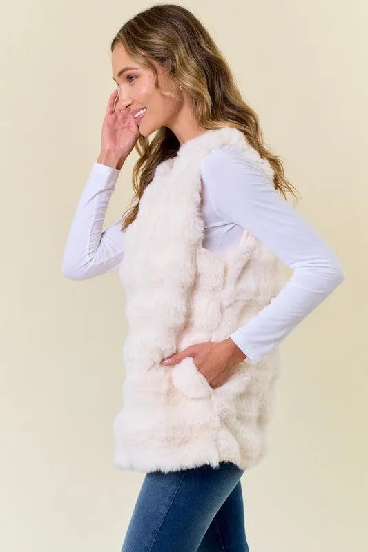 Shield Faux Fur Vest