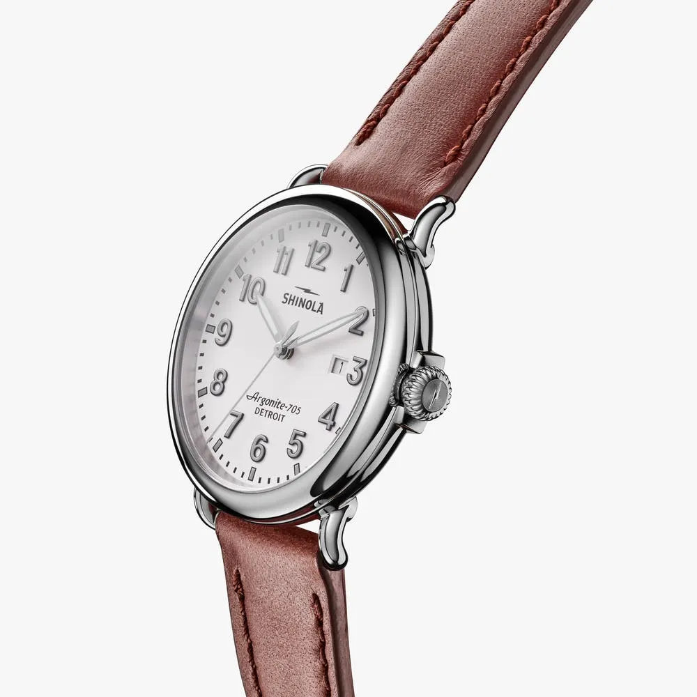 Shinola Runwell 41mm Alabaster Brown S0120172979