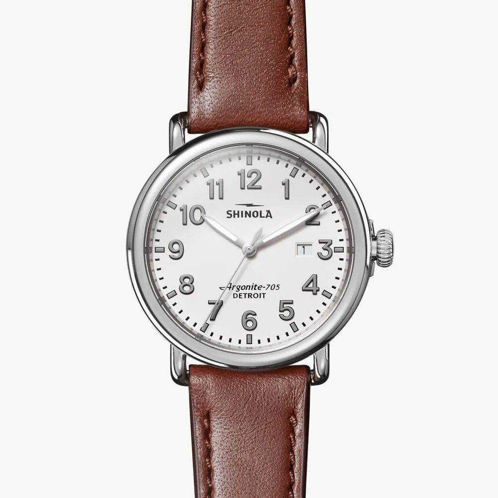 Shinola Runwell 41mm Alabaster Brown S0120172979