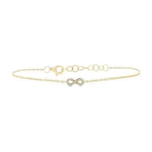 Shy Creation Diamond Infinity Bracelet