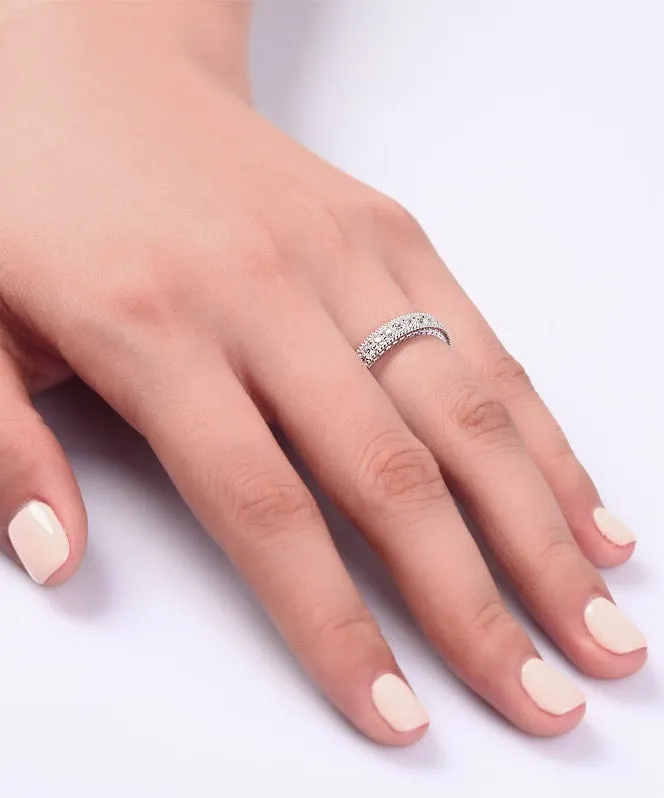 Simulated Diamond Eternity Ring