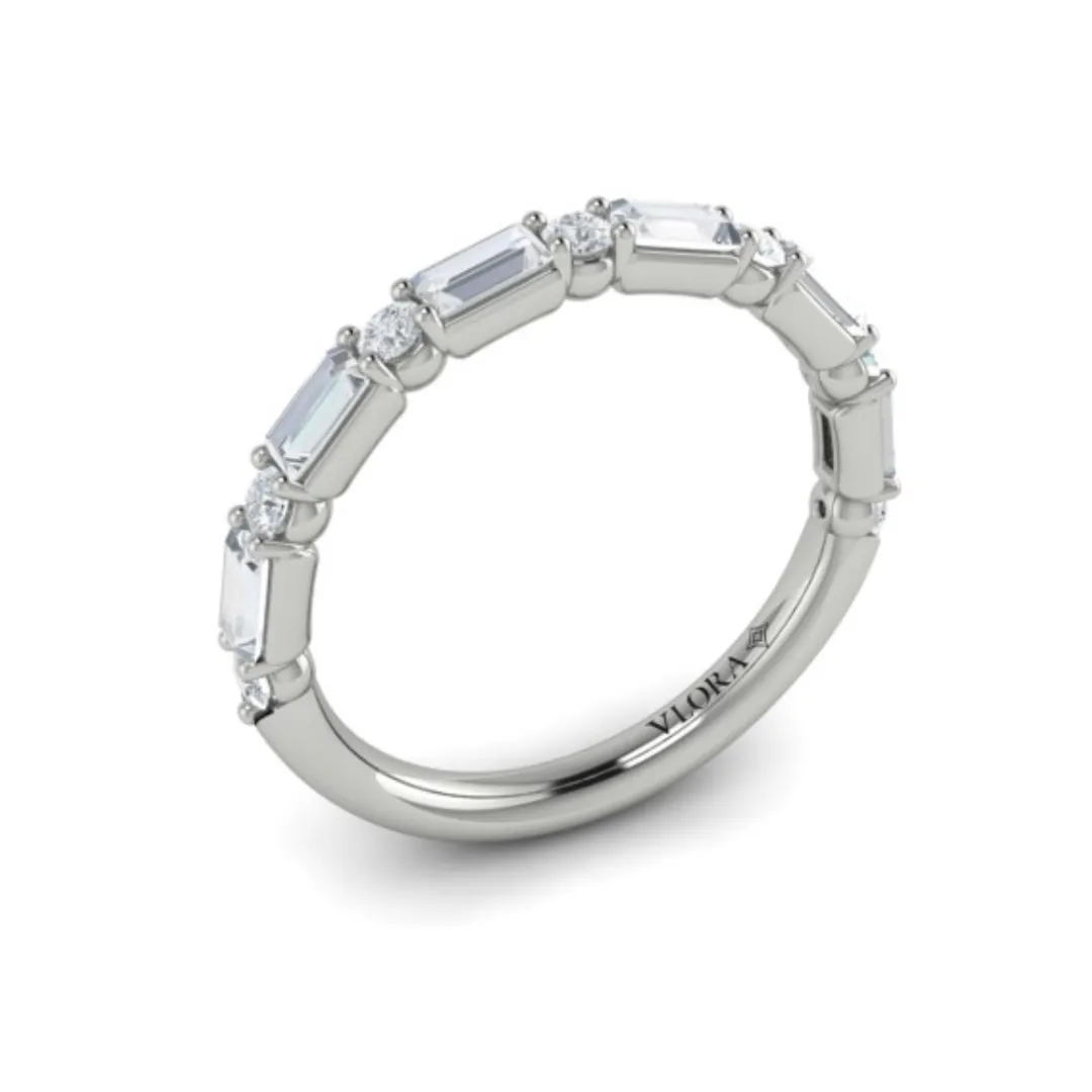 Sincerely, Springer's by Vlora 18k White Gold Diamond Wedding Band - 0.80ctw