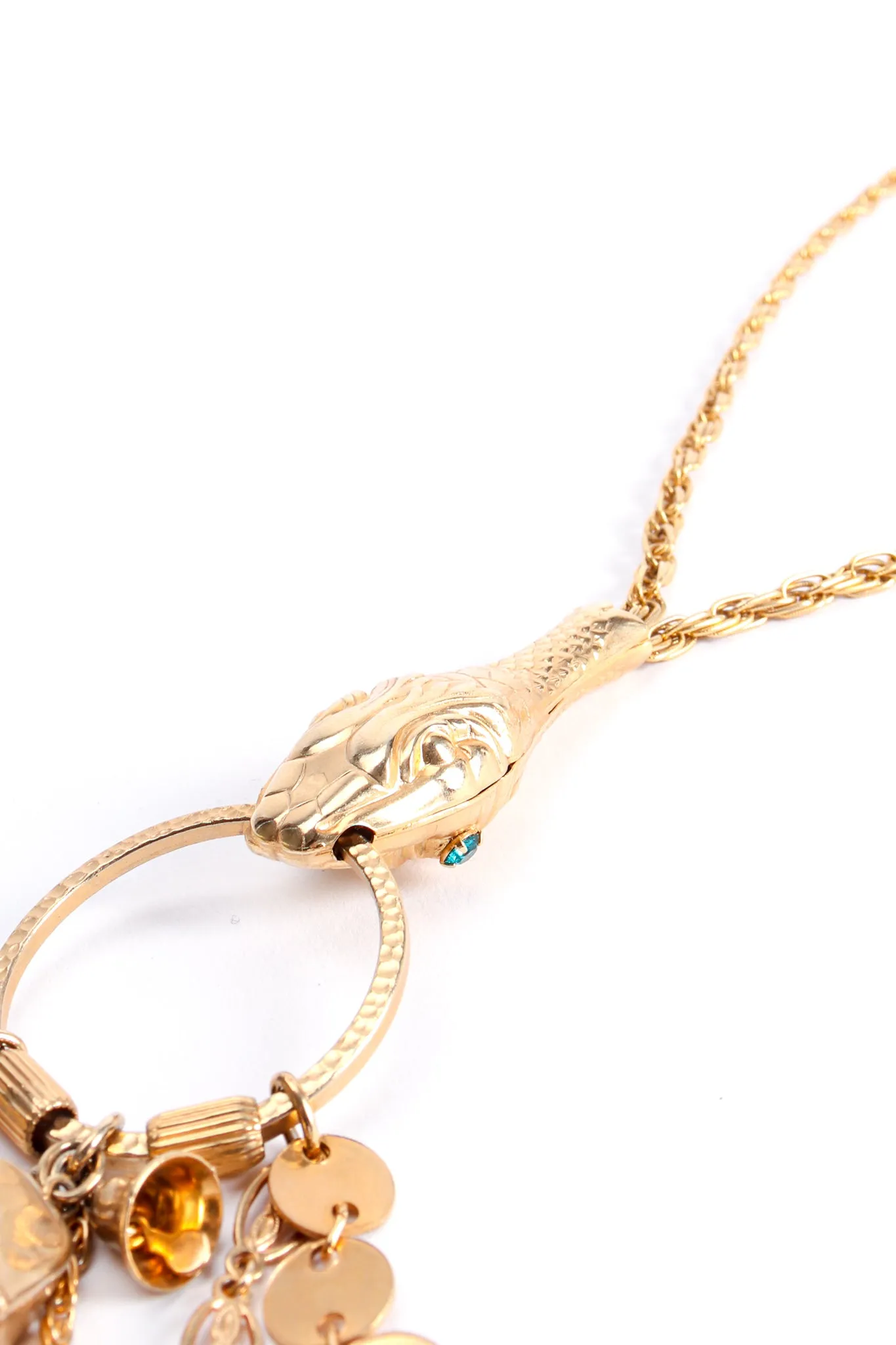 Snake Charm Fob Pendant