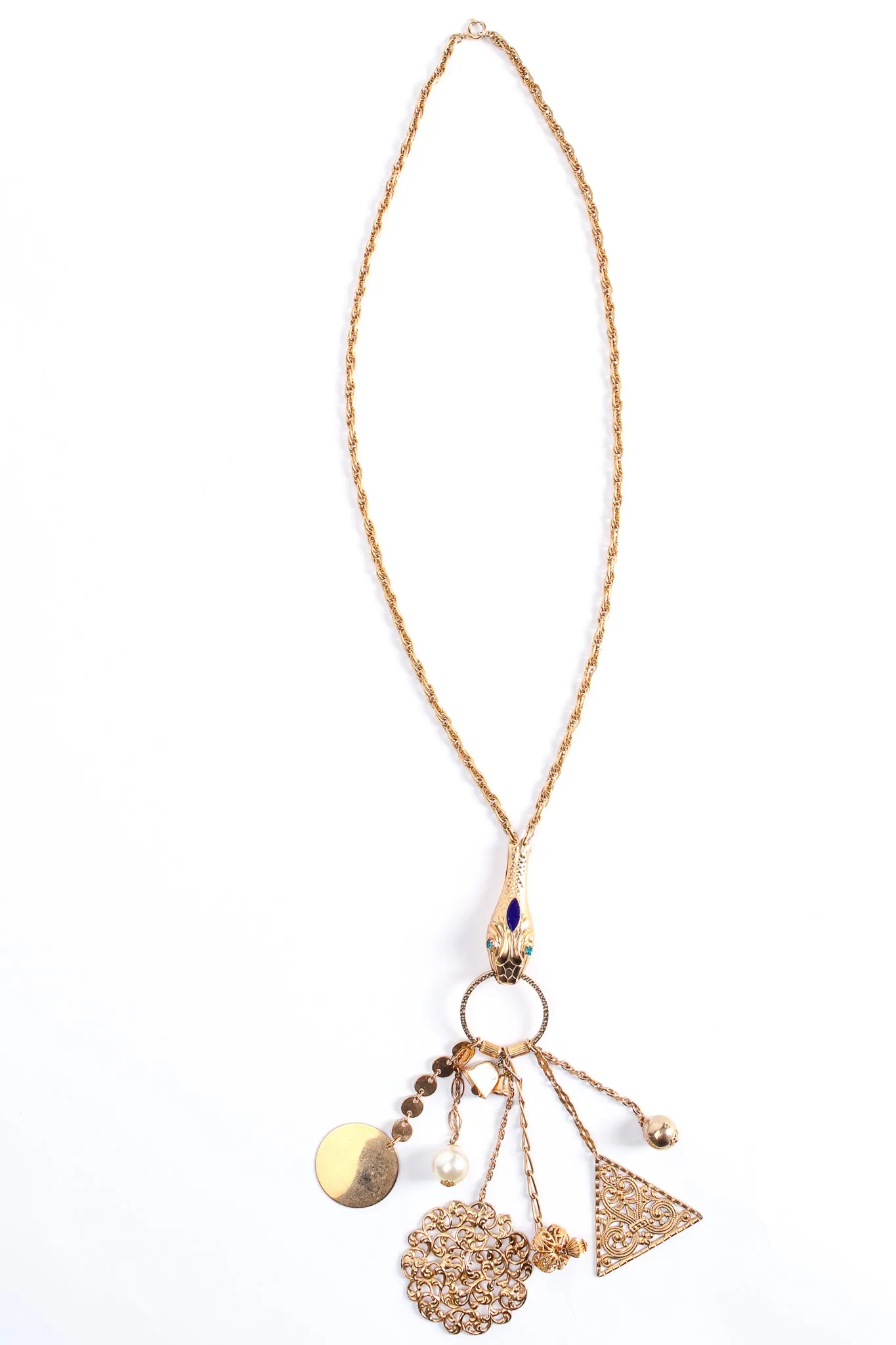 Snake Charm Fob Pendant