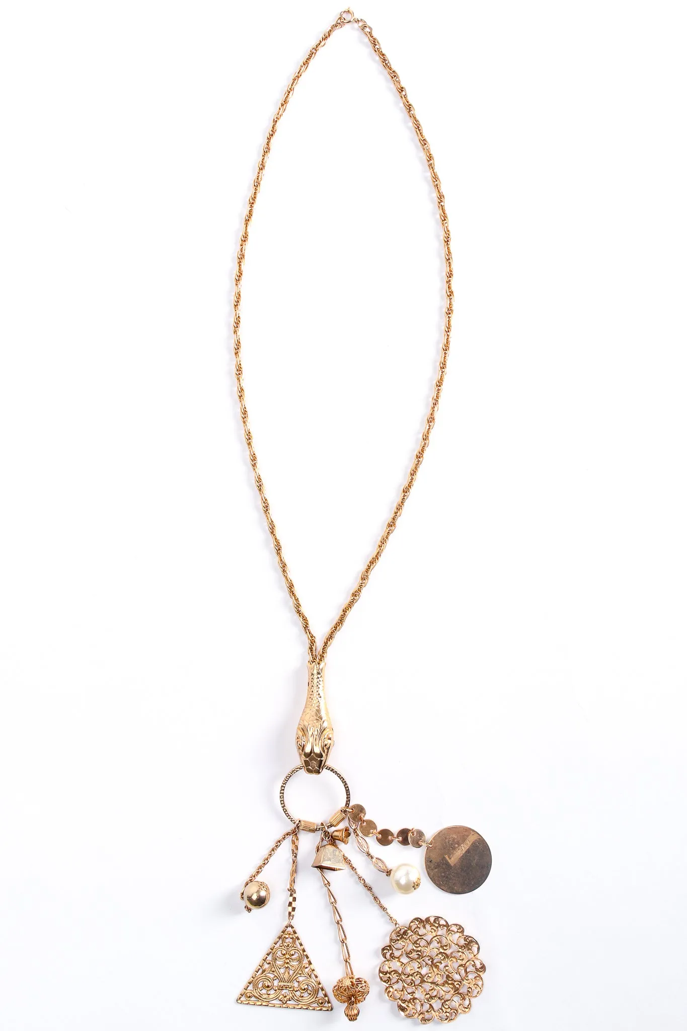 Snake Charm Fob Pendant