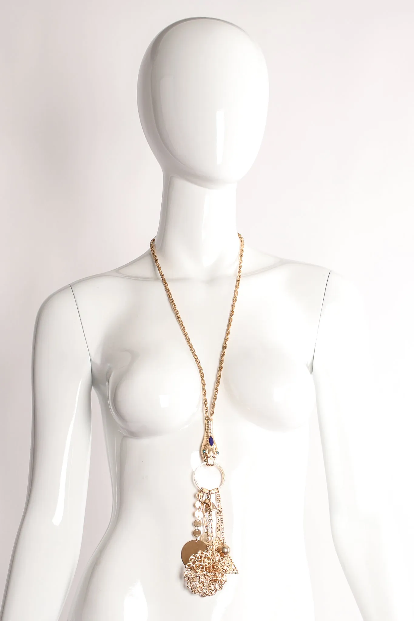 Snake Charm Fob Pendant