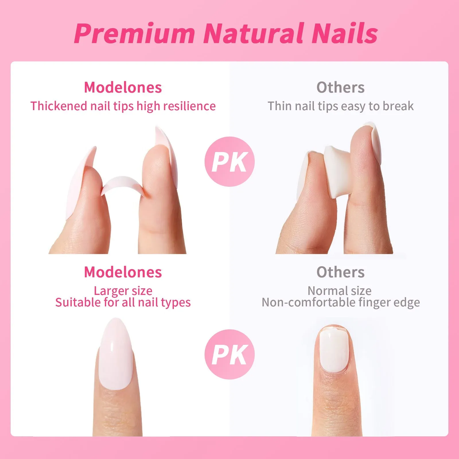 Square Fashion French Ink Flowers Pink