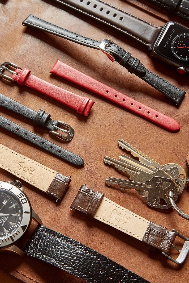 Square Tip Oiled Leather For the Apple Watch