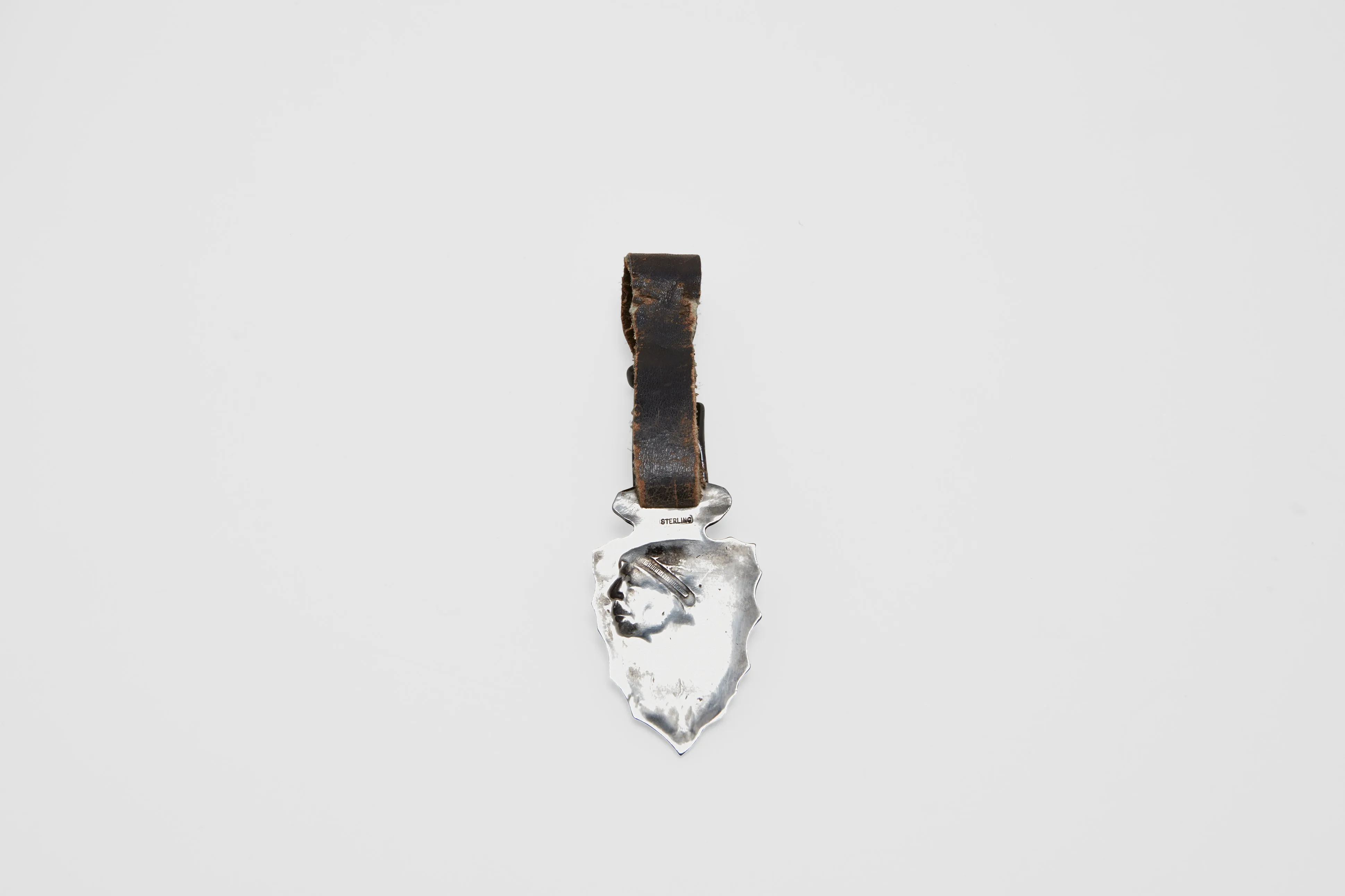 Sterling Indian Motorcycle Watch Fob