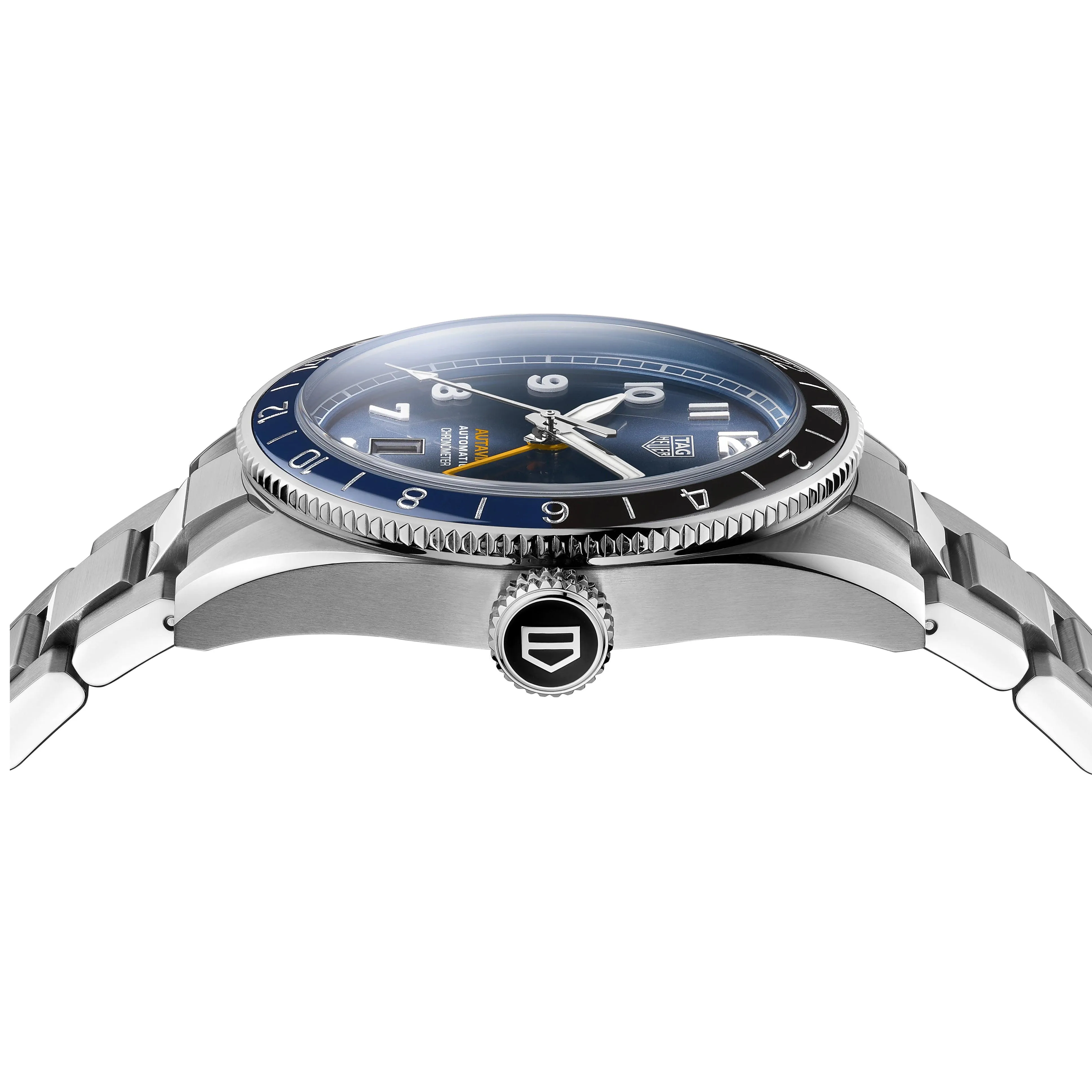 Tag Heuer clock autobia consc gmt caliber 7 limited edition 42mm blue automatic steel wBe511a.ba0650
