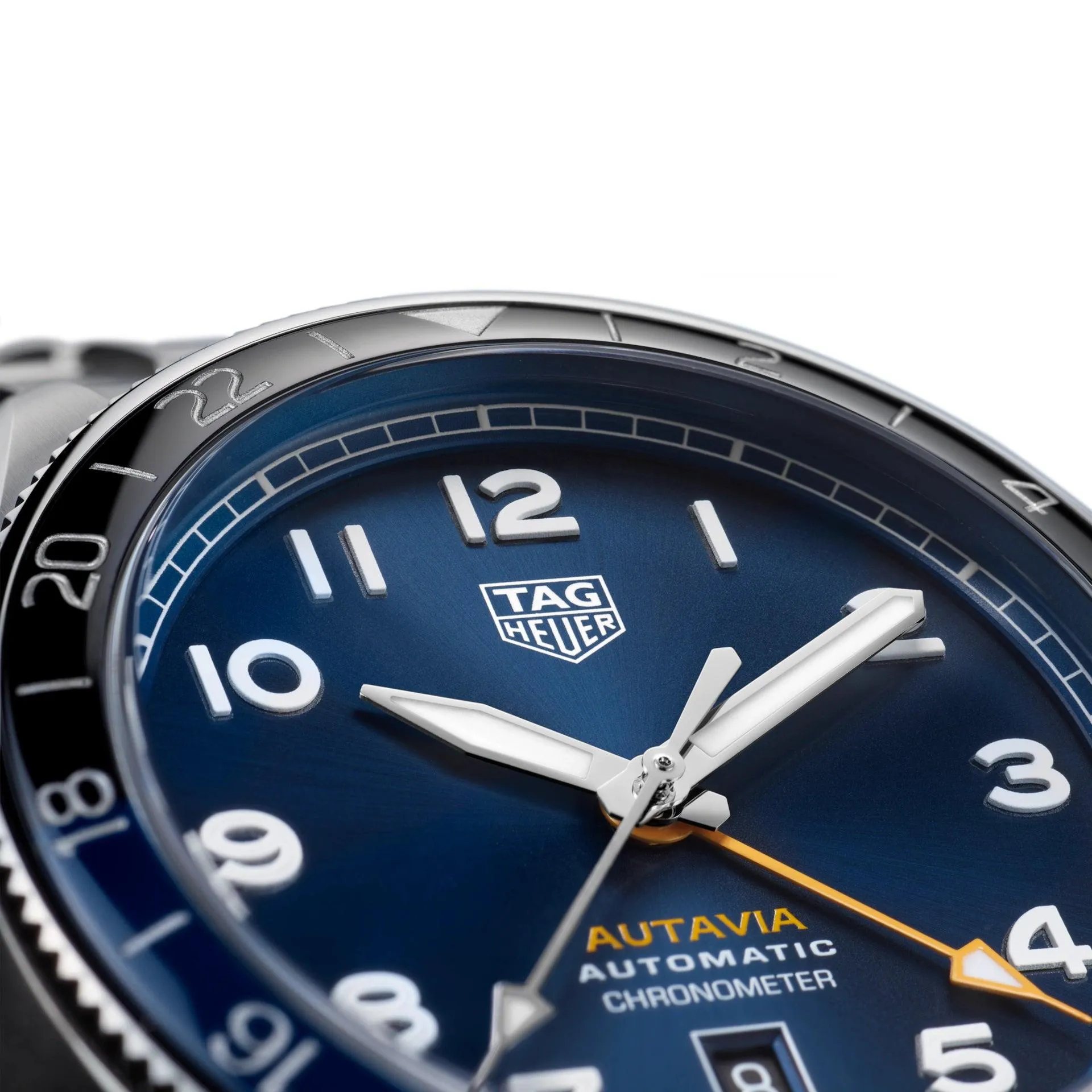 Tag Heuer clock autobia consc gmt caliber 7 limited edition 42mm blue automatic steel wBe511a.ba0650