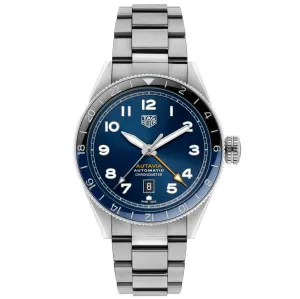 Tag Heuer clock autobia consc gmt caliber 7 limited edition 42mm blue automatic steel wBe511a.ba0650