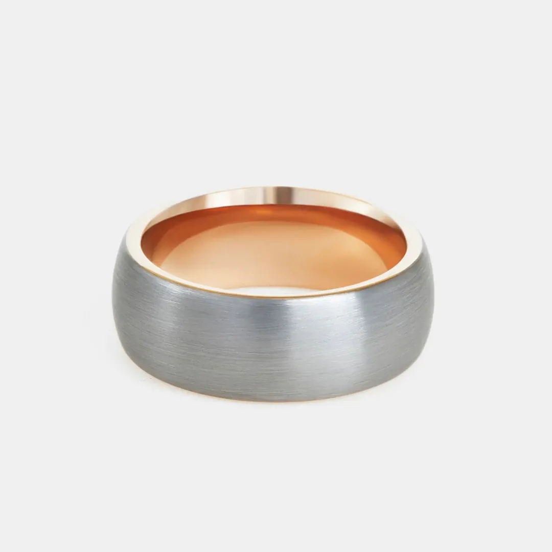 The Tungsten Classic Two-Tone: Natural & Rose