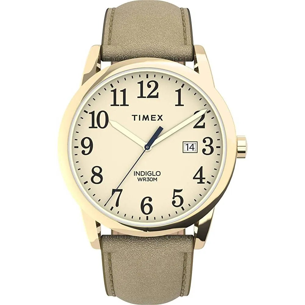 Timex Women's Easy Reader Date Leather Strap 38mm Watch | Multiple Colors