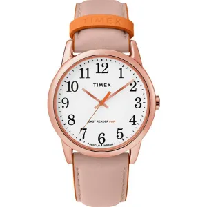 Timex Women's Easy Reader Date Leather Strap 38mm Watch | Multiple Colors