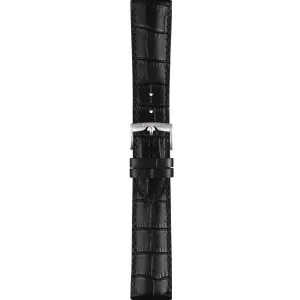 TISSOT GENT XL CLASSIC 22MM BLACK LEATHER STRAP