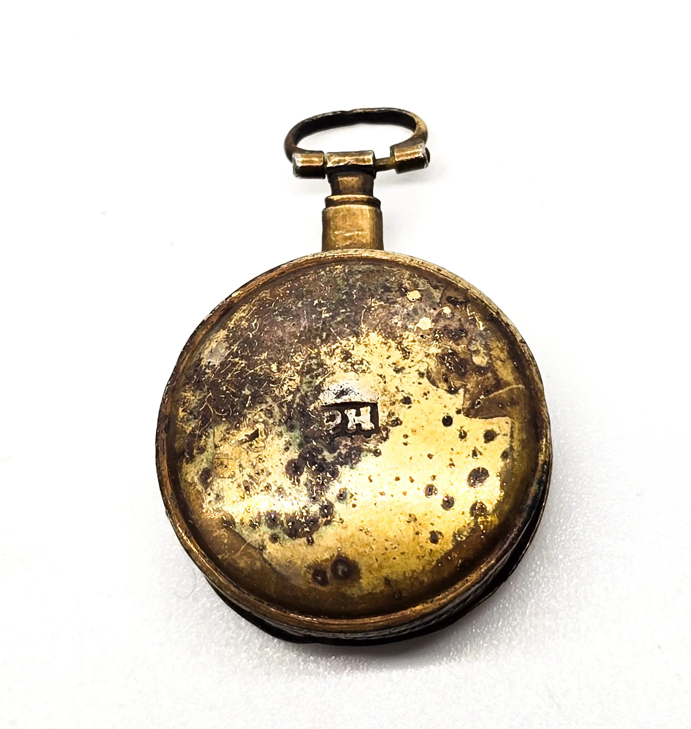 Victorian antique locket with original scent pad gold filled perfume fob PH