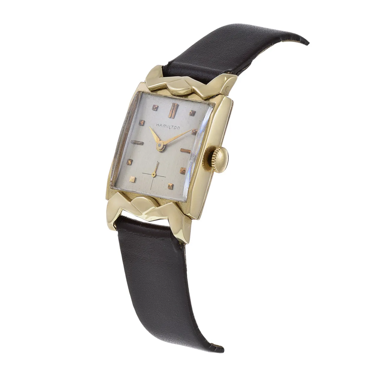 Vintage 1950's Hamilton 10KT Yellow Gold Watch